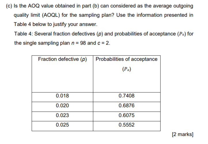 Solved A Calculate The Probability Of Acceptance Pa For Chegg Com