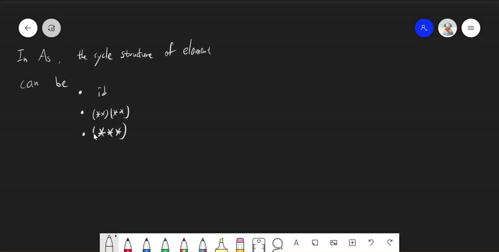 Solved Find All Possible Orders Of Elements In The Alternating Group