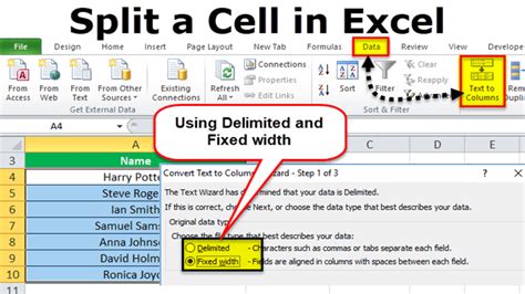 Split An Excel Sheet Step By Step Tutorial