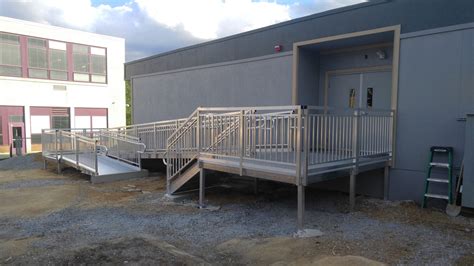 Stairs And Switchback Ramp In Pa Upside Innovations Installation