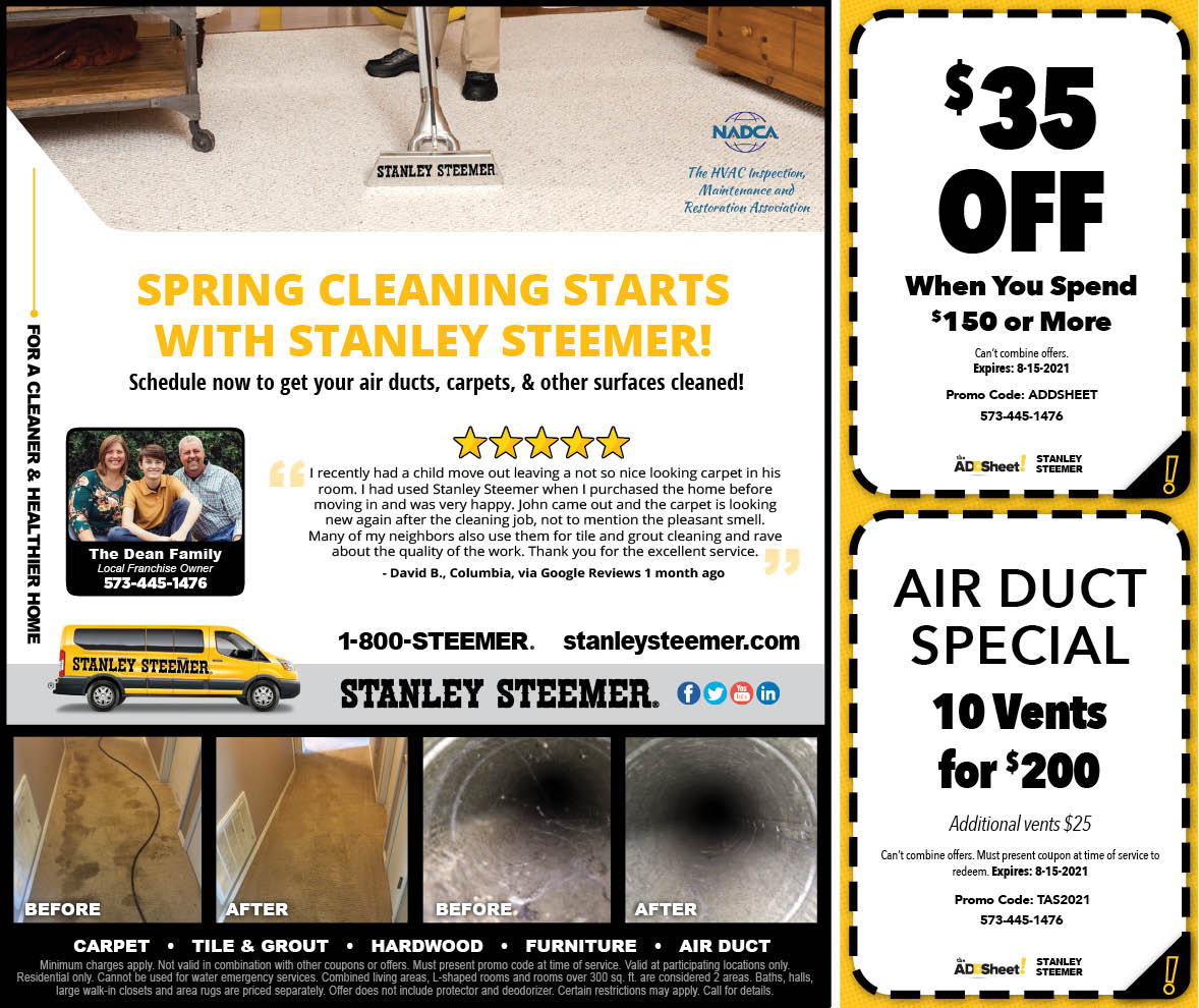 Stanley Steemer Printable Coupon