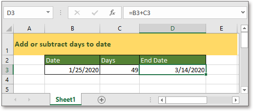 Subtract Date In Excel How To Subtract Date In Excel Examples