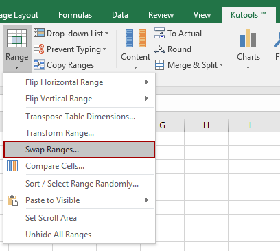 Swap Columns Rows And Cells In Excel With The Swap Ranges Add In