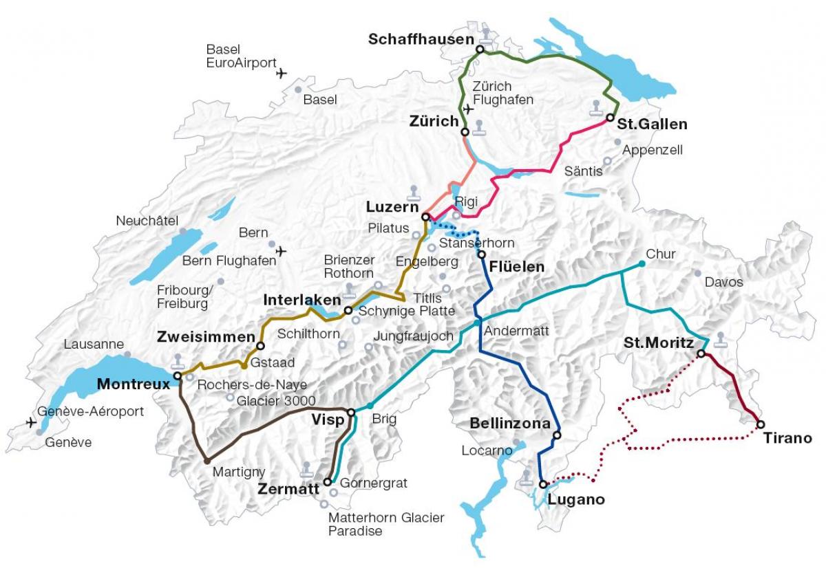 Switzerland Rail Map Pdf