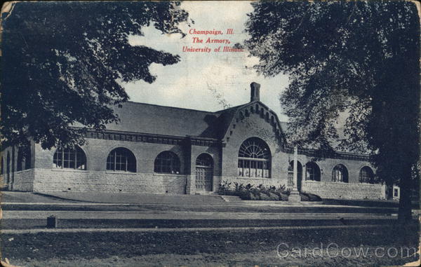 The Armory University Of Illinois Champaign Il Postcard