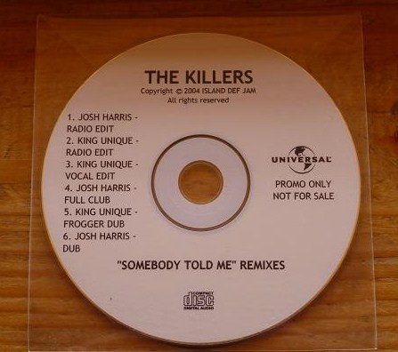 The Killers Somebody Told Me Remixes 2004 Cdr Discogs