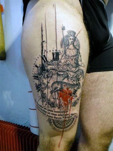 Top 70 Most Badass Men S Thigh Tattoos 2020 Inspiration Guide