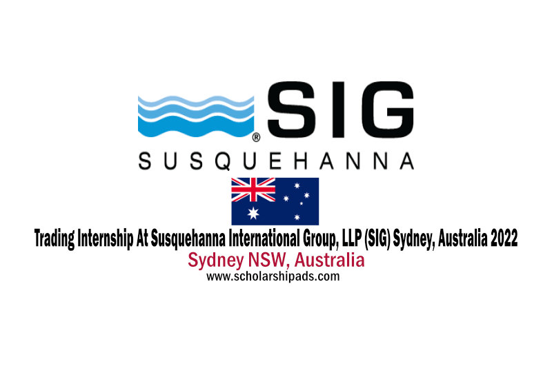 Trading Internship At Susquehanna International Group Llp Sig Sydney Australia 2022