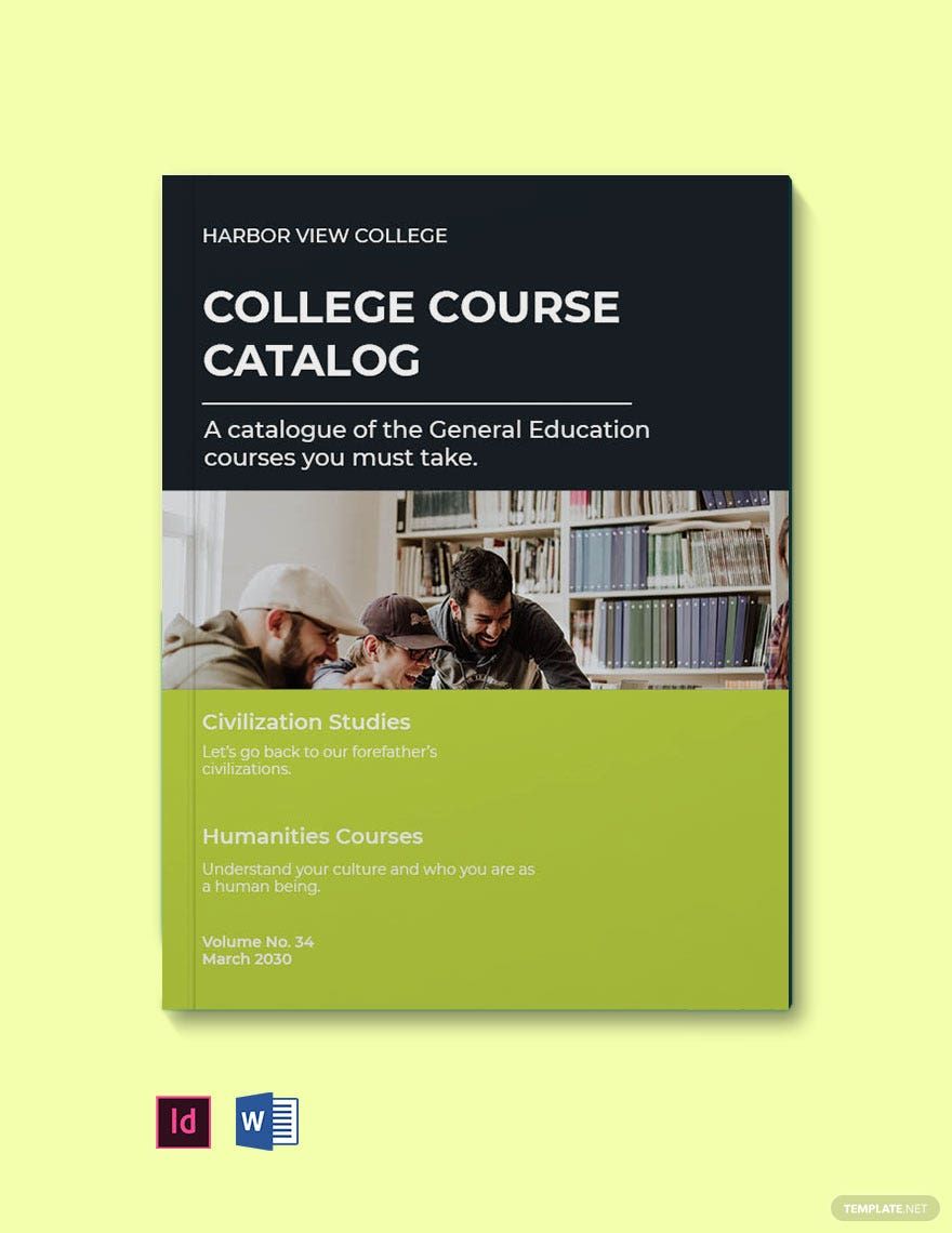 Training Course Catalog Template Indesign Word Pdf Template Net