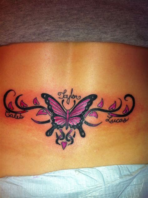 Tramp Stamp Skull Butterfly Tramp Stamp Tramp Stamp Tattoos Girl