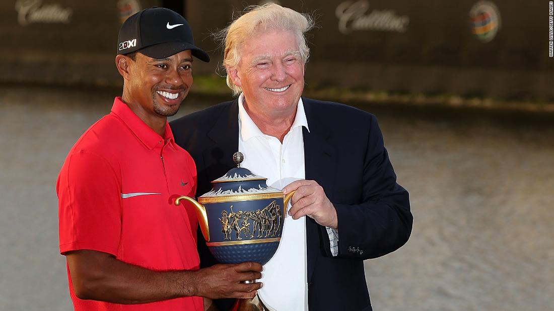 Trump Tiger Woods Mark Black History Month At White House