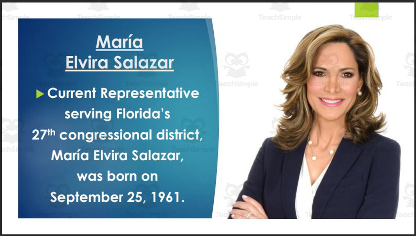 U S Representative Mar A Elvira Salazar Fl 27Th Bio Ppt Tpt