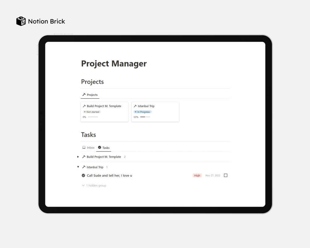 Ultimate Project Manager Notion Template