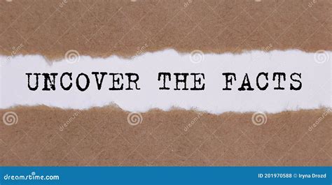 Uncover The Facts Written Behind Torn Paper Stock Photo Download