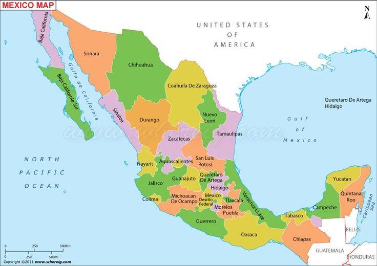 United States Mexico Map