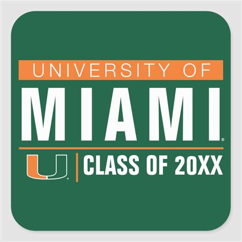 University Of Miami Umiami Sticker By University Of Miami Alumni