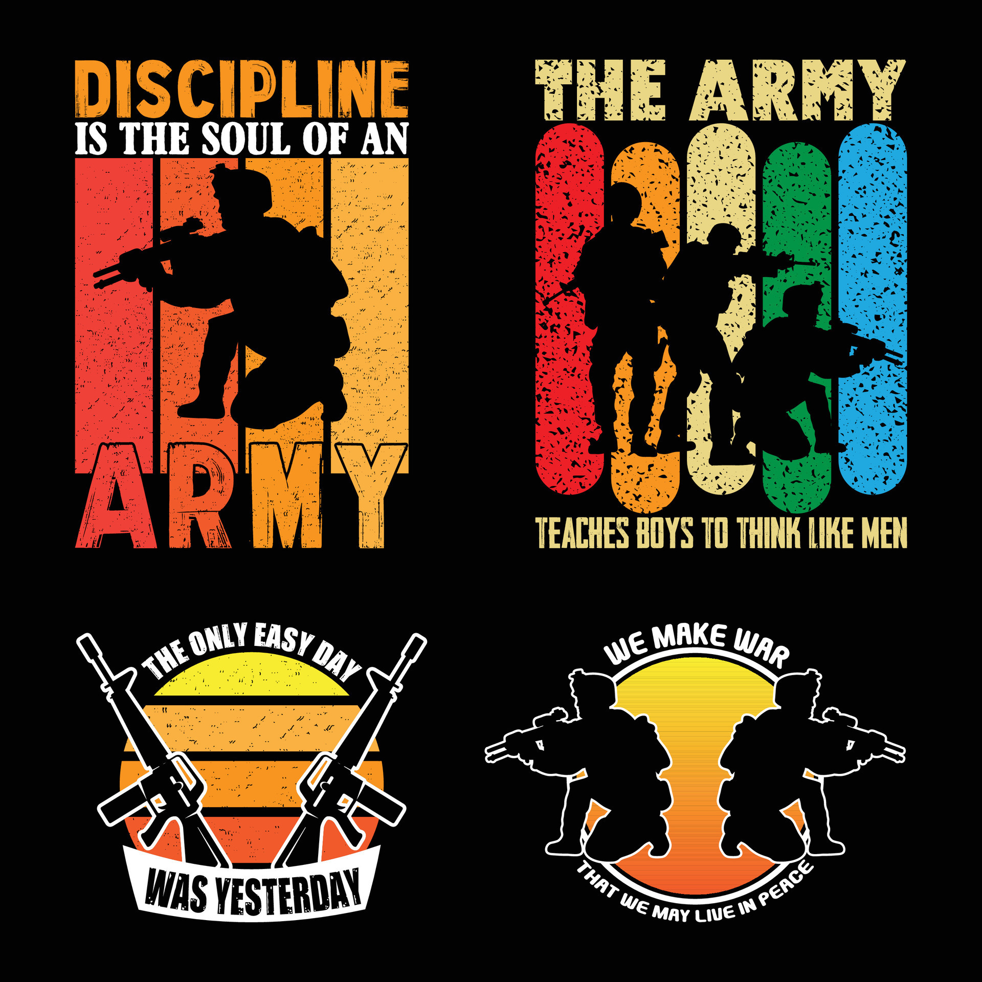 Us Army T Shirt Design Bundle Quotes About Us Army Veteran T Shirt