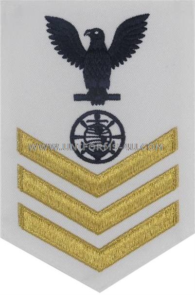 Us Navy E7 Religious Programs Specialist Rp White Rating Badge