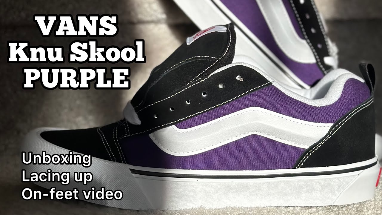 Vans Knu Skool Black White Review On Feet Youtube