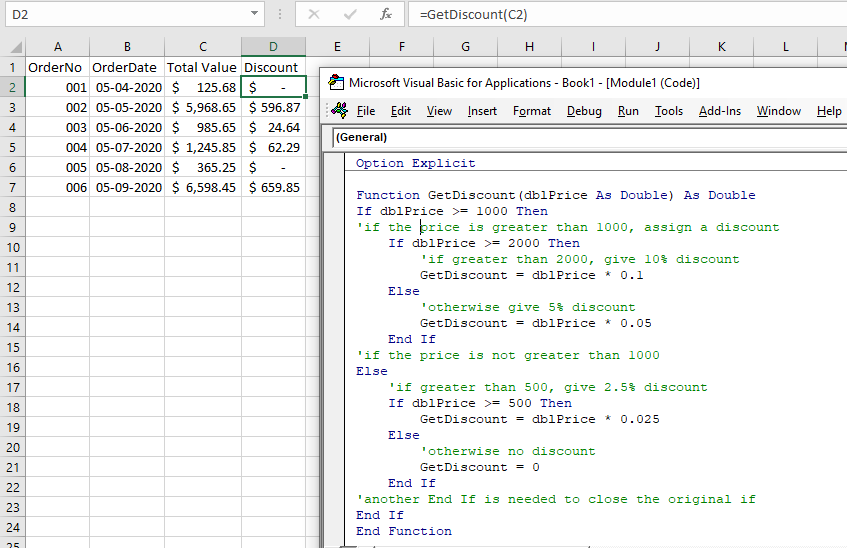 Vba Multiple Nested If Statements Automate Excel