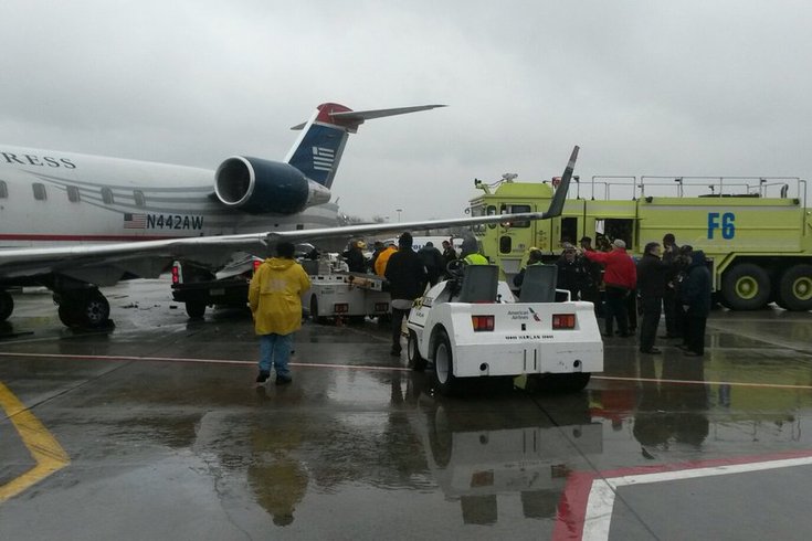 Vehicle Strikes Plane At Philadelphia International Airport 6Abc