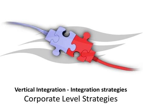 Vertical Integration Integration Strategies Corporate Level Stra