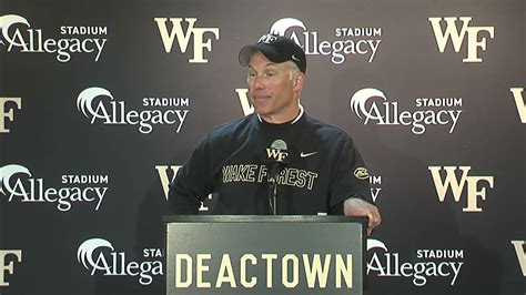 Wake Forest Football Coach Dave Clawson Post Gasparilla Bowl Press