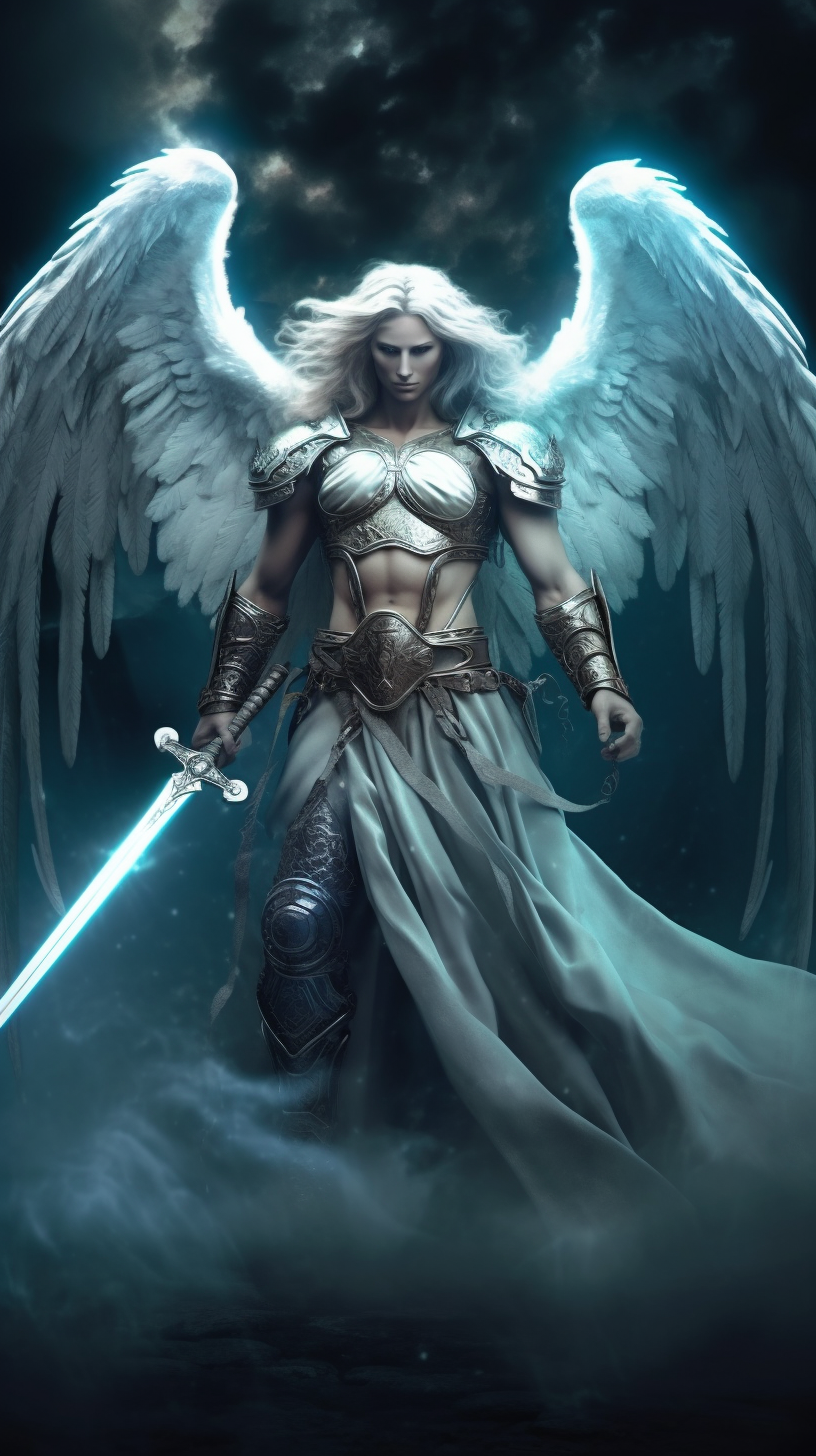 Warrior Angel Created With Ai By Amanda Church Fantasy Female Warrior Angel Warrior Fantasy