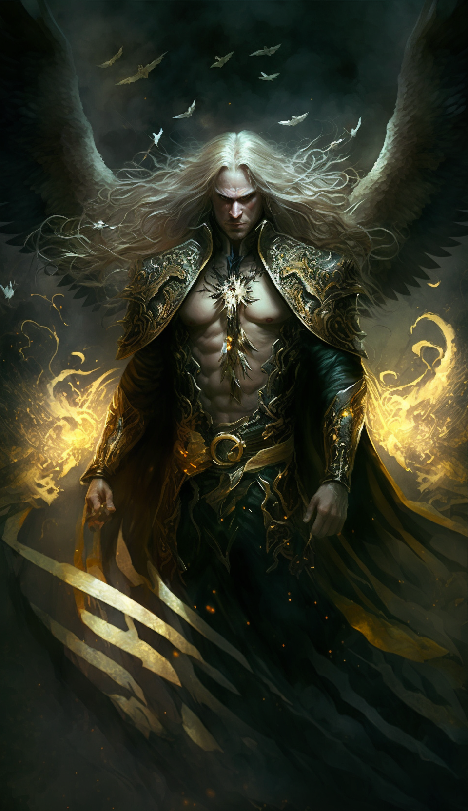 Warrior Angel Created With Ai By Amanda Church Gothic Fantasy Art Anime Art Fantasy Fantasy