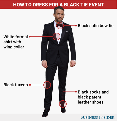 What To Wear To A Black Tie Event Business Insider