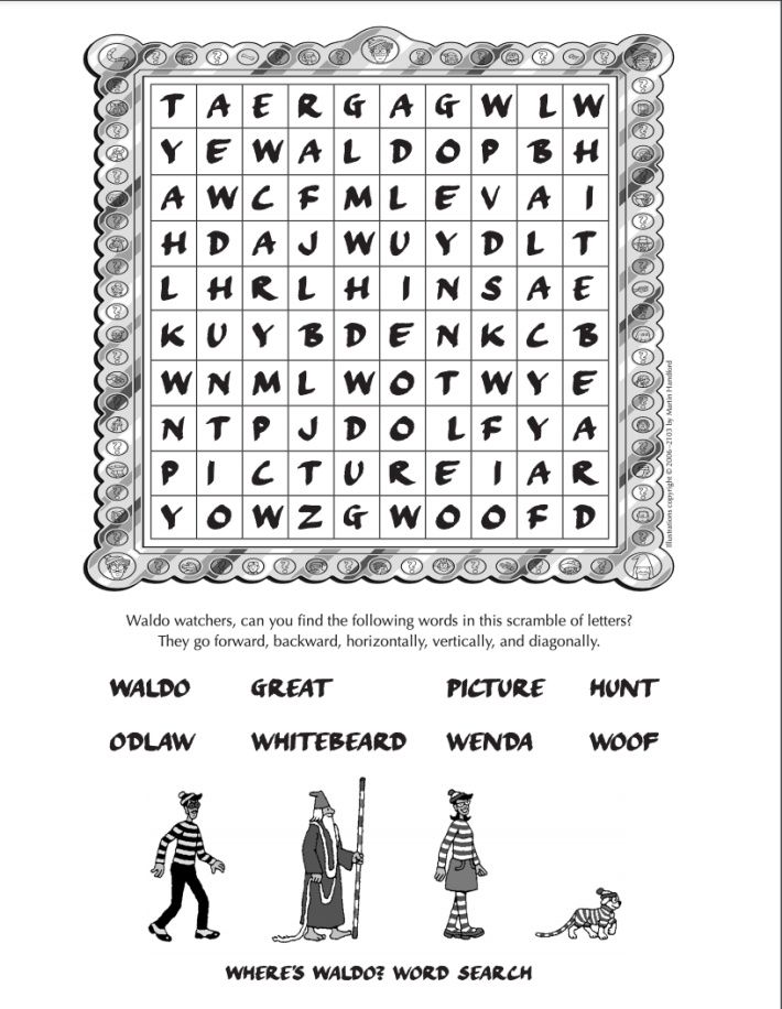 Wheres Waldo Free Games Printables Kids Activities Blog